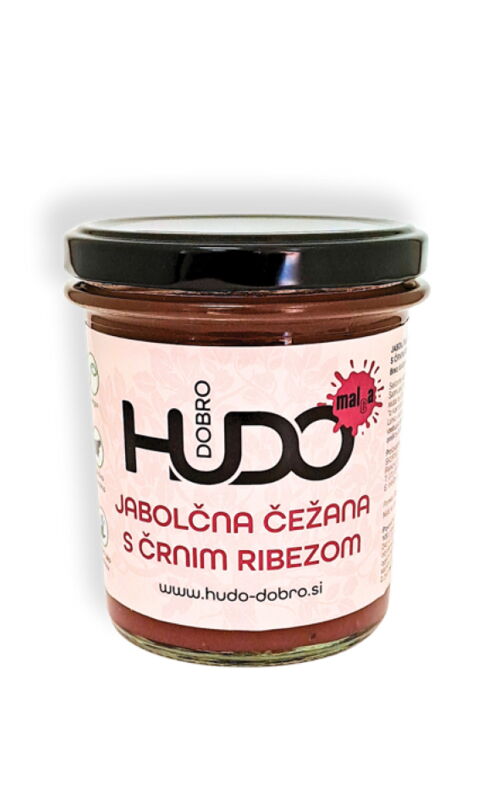 HUDO-DOBRO Jabolčna čežana s črnim ribezom